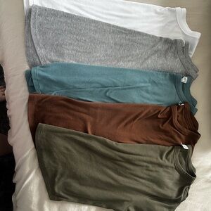 Old Navy Women's Short Sleeve Tees - White, Gray, Teal, Brown, Olive